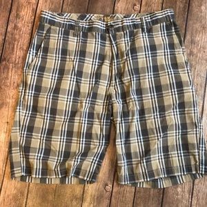 EUC Pronto Uomo Cotton Plaid Shorts Sz 36